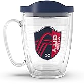 Tervis MLS St. Louis City SC - Primary Logo Made in USA Double Walled Insulated Tumbler Travel Cup Keeps Drinks Cold & Hot, 16oz Mug with Handle, Classic