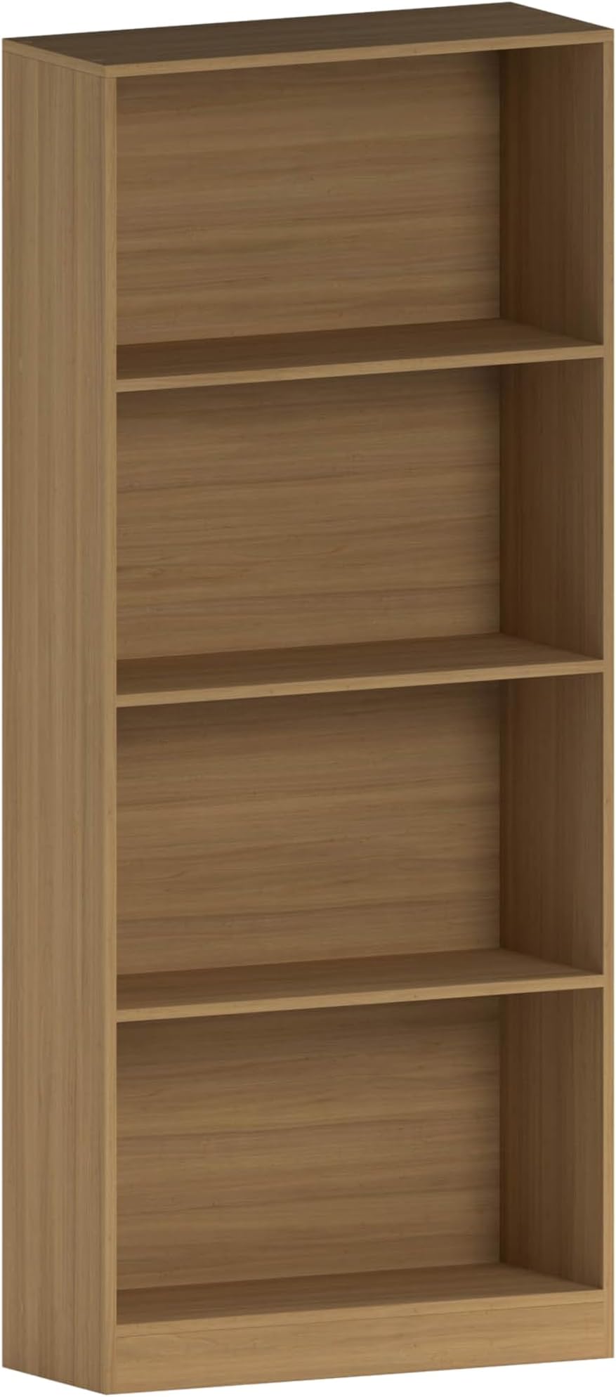 Vida Designs Cambridge 4 Tier Large Bookcase Oak Wood Shelving Unit