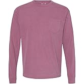 Comfort Colors Chouinard 4410 Long Sleeve Heavyweight Cotton Pocket Tee