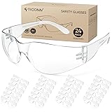 TICONN 24 Clear Safety Glasses for Men, Safety