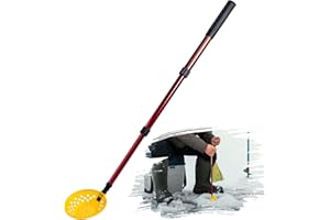 Yogayet Plastic/Adjustable Ice Fishing Scoop Ice Fishing Skimmer with Long Handle Winter Ice Fishing Gear Ice Fishing Accessories for Scooping Out Ice