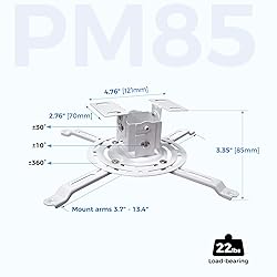 Low Profile Projector Ceiling Mount Universal, 22