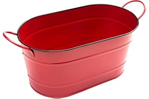 FOX RUN Nantucket Seafood Red Ice Bucket, Iron