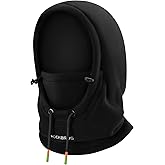 ROCKBROS Ski Mask Balaclava for Men and Women Wind-Resistant Winter Fleece Warm Hood Face Cover Hat Cap Scarf