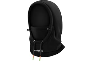 ROCKBROS Ski Mask Balaclava for Men and Women Wind-Resistant Winter Fleece Warm Hood Face Cover Hat Cap Scarf