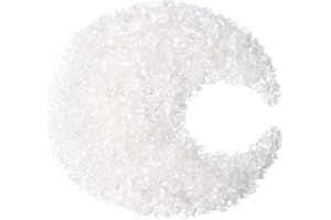 ZHIYUXI 1 lb Clear Quartz Crystal Chips Bulk Fish Tank Decorations Aquarium Rocks Gravel Vase Filler Stones Crystals for Candle Making Witch Kit Gravel for Plants Quartz Sand Terrarium Supplies