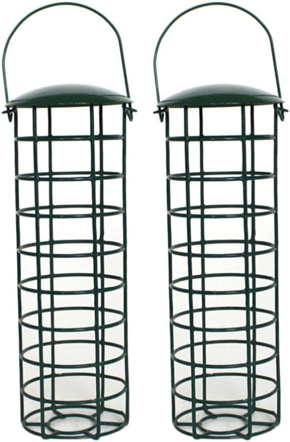 POPETPOP 2pcs Outdoor Bird Feeder Windproof Rainproof Fat Ball Holder