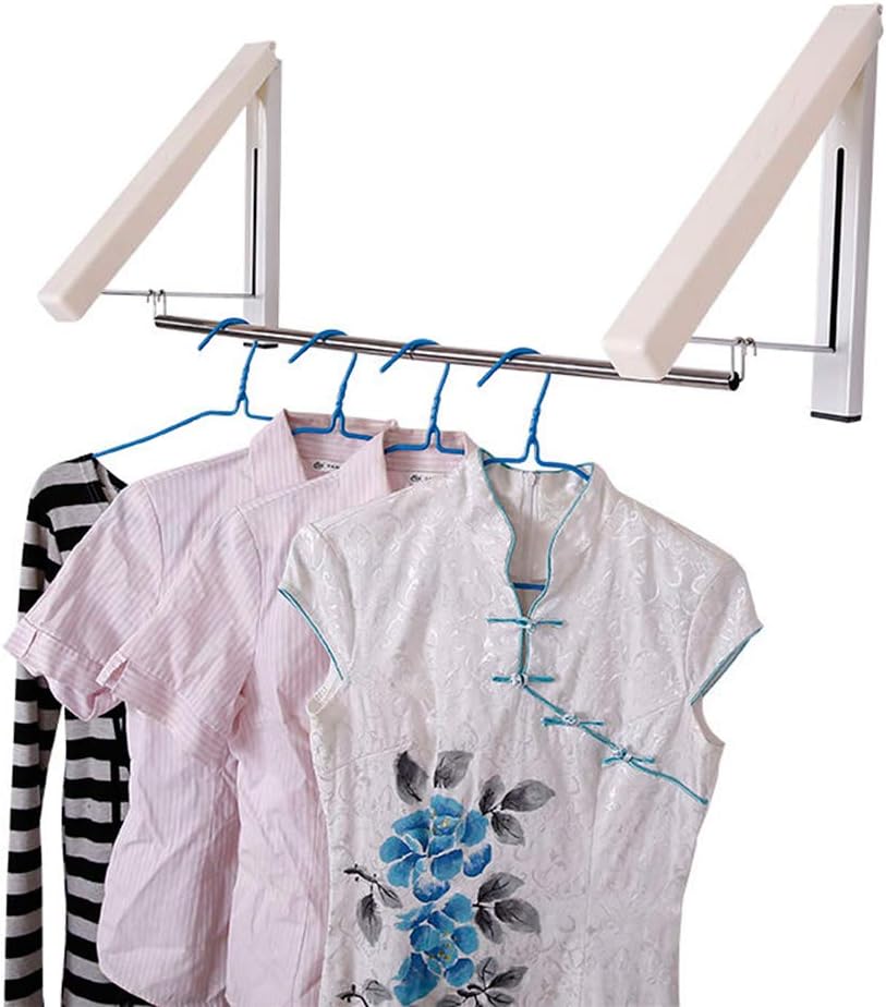NOBRAND Retractable Clothes Rack, Wall Mounted Folding Clothes Hanger