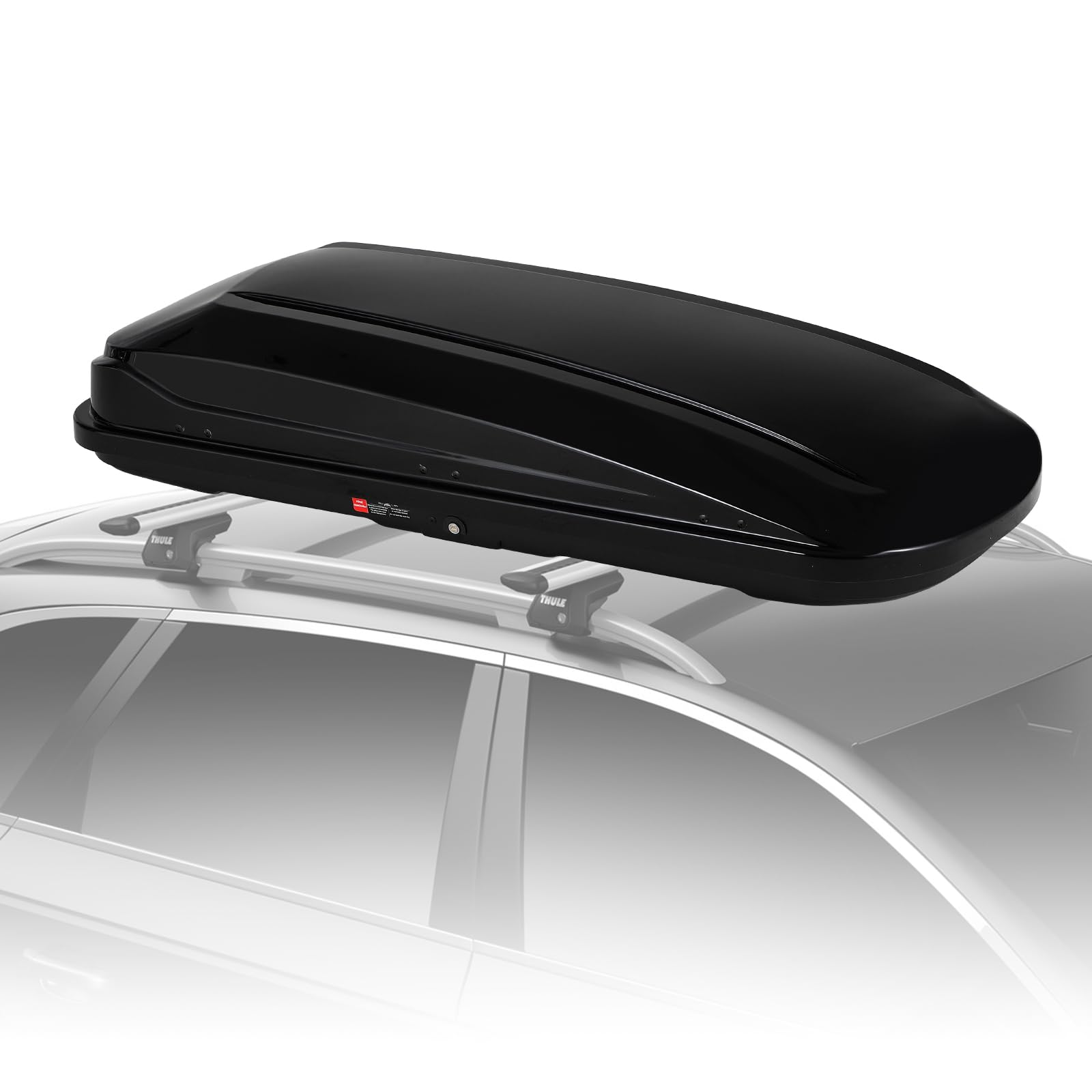 Photo 1 of **HAS A BROKEN CORNER*** Garvee Hard Shell Roof Top Cargo Carrier Heavy Duty - 70(L) x31(W) x15(H) Waterproof Lockable Storage Box Capacity 165 Lbs 17.7 Cu Ft - Tool-Free Install- Fits SUV, Truck, Van