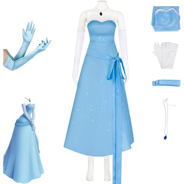 Amazon.com: Belle Adult Women's costume Cosplay Princess Party Dress Ball Gown  Outfit : Clothing, Shoes & Jewelry