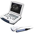 DAWEI Veterinary Ultrasound Machine Portable Laptop with 3.5Mhz Convex Probe,6.5Mhz Retcal Probe Vet Ultrasound Scanner for Horse,Cattle,Goat,Pig,Big Animals Pets