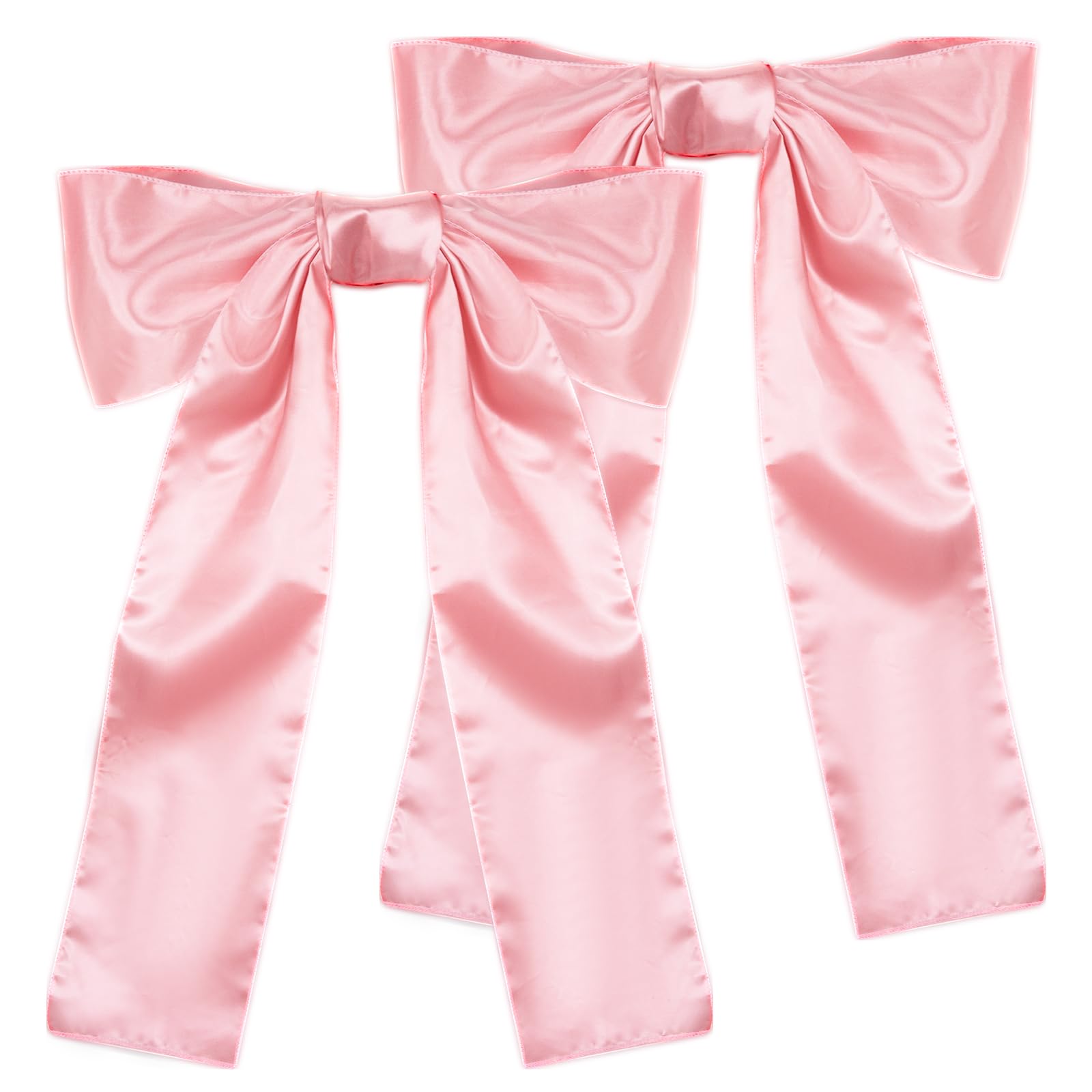 Pink Bow Birthday Party Decorations, 2 Pack Big Pink Bows 18 x 33