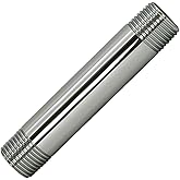 Westbrass D12104-05 ½” x 4" IPS Brass Pipe Nipple, Polished Nickel