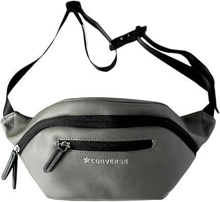 Amazon Converse コンバース フェイク レザー ウエストバッグ 19年秋冬モデル Dwearsステッカー入り ウエストポーチ ショルダーバッグ ボディバッグ 東京 Tokyo サコッシュ グレー ウエストバッグ