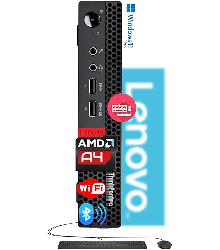 Amazon.com: Lenovo ThinkCentre Micro Desktop with Keyboard & Mouse