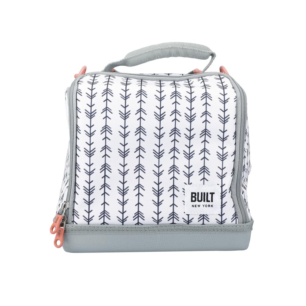 Built Bowery Insulated Lunch Bag, Showerproof Thermal Picnic Cooler Tote for Work and Play, Soft Polyester / PEVA, 17.5 x 24 x 26cm / 7 Litre ('Belle Vie')