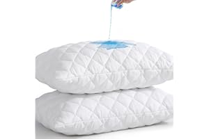 UNILIBRA 2 Pack Waterproof Pillow Protector Quilted Queen Size(21"X30")