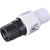 Raindrip 45100UB Pressure Regulator, 3/4-Inch FPT X 3/4-Inch FPT, 20 PSI, for Drip Irrigation Systems, Attach to Outdoor Faucet, Hose Bibb, Black