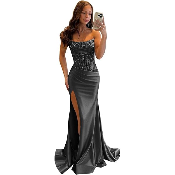 strapless open back dress Bloody Prom Queen Costume Kit main image 1