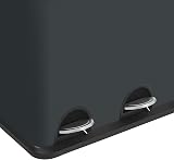 SONGMICS 54L Recycling Bin 3 Compartments Pedal Bin Grey Black LTB54G view 9