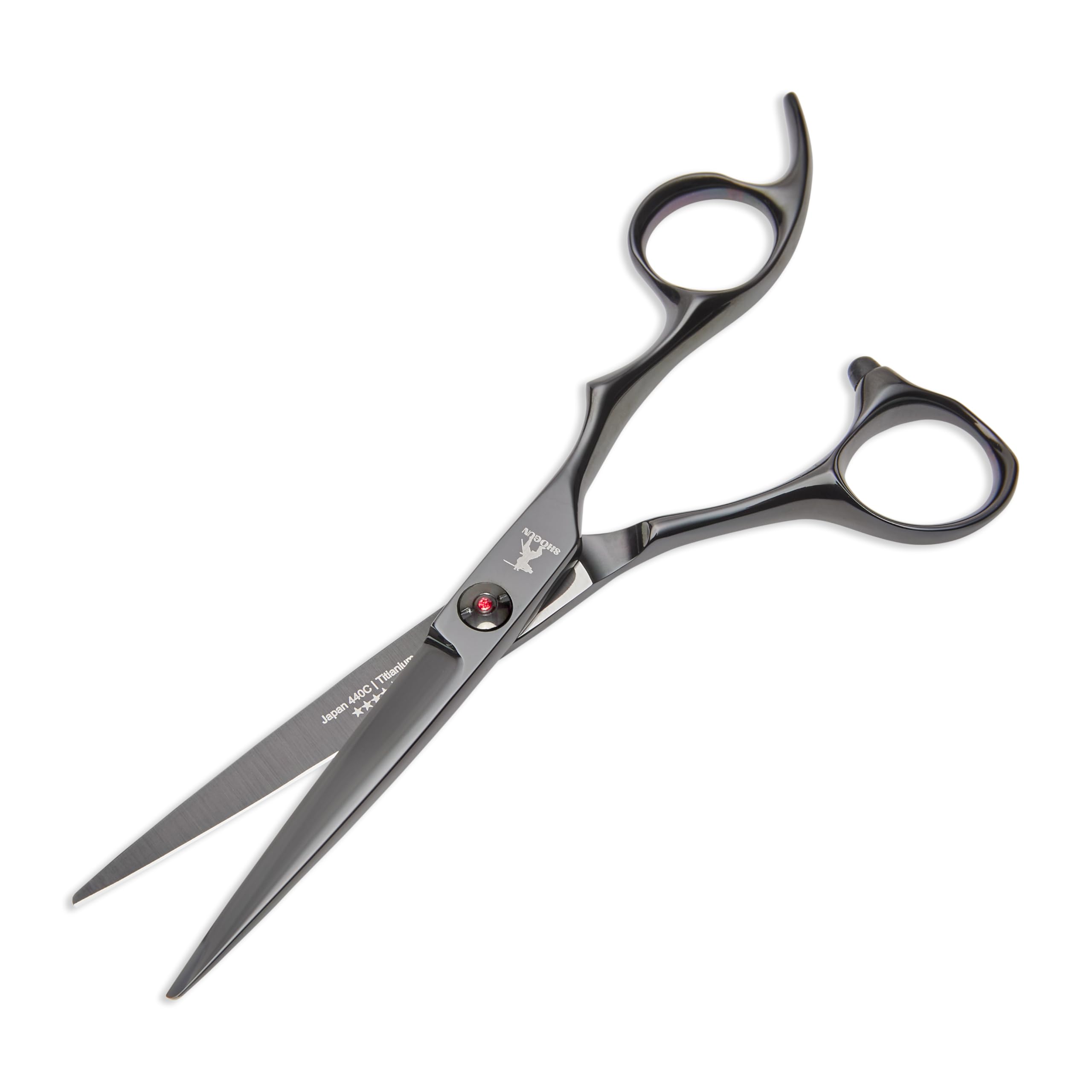 Shogun Ghost Japanese 440CSteel Hairdressing Scissors - Professional Barber Salon Shear for Hairdressers, Barbers, and Salon Use