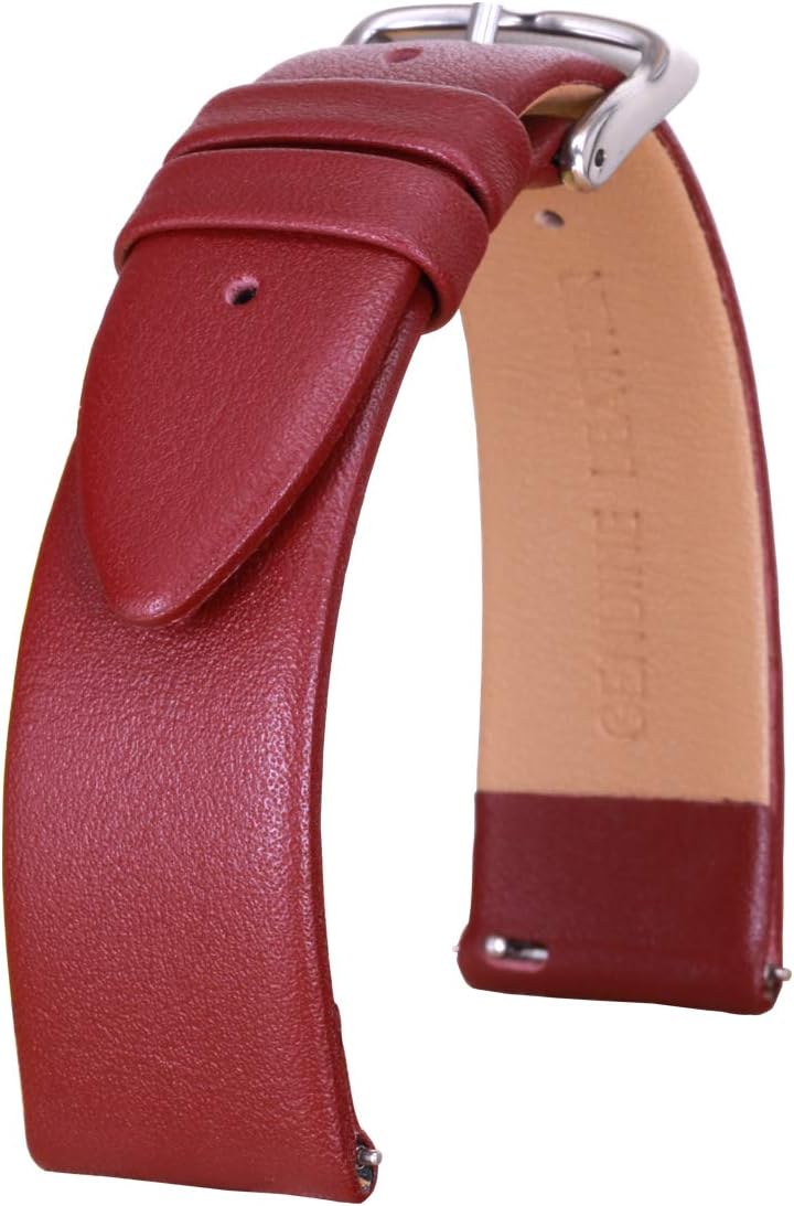 Genuine Leather Watch Bands Top Calf Skin Smooth Grain Leather Watch Strap 12mm 14mm 16mm 18mm 19mm 20mm 21mm 22mm for Men and Women