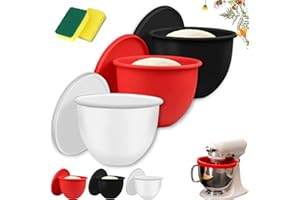 DODODOX Silicone Stand Mixer Bowl Liners, Silicone Liners for Kitchen Tilt-Head 5 Qt Mixers – Kitchen Mixer Attachments & Accessories – Replacement Mixer Bowls No Longer Needed (3pcs)