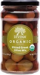DIVINA Organic Pitted Greek Olive Mix, 5.3 oz