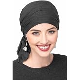 Headcovers Unlimited Slip-On Scarf - Cancer Headwear for Women (Charcoal)