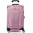 Travelpro Maxlite 5 Softside Expandable Carry on Luggage with 4 Spinner Wheels, Lightweight Suitcase, Men and Women, Orchid Pink Purple, Carry On 21-Inch