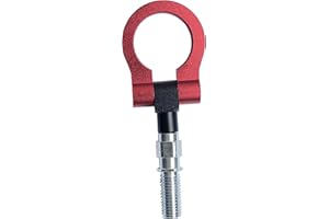 FainWan Track Racing Style Tow Hook Towing Eye CNC Aluminum Screw On Front Rear Bumper Compatible with 3 Series E36 E46 E90 E