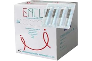 Premium 10R+ Acupuncture Needle (1000 Pcs) Stainless Steel Sterile Needles Disposable Pain Relief Acupressure (0.25 X 50 mm)