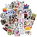 Sticker Pack [100pcs],Sanmatic Sticker Decals Vinyls for Laptop,Cars,Motorcycle,Bicycle,Skateboard Luggage,Bumper Stickers Hippie Decals Bomb Waterproof ... (D)