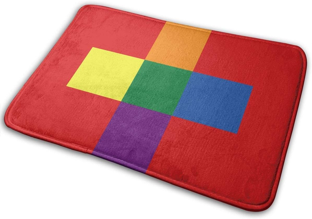 tiao9143 Alfombra de baño,Alfombra de Puerta,Switzerland Gay Flag Home