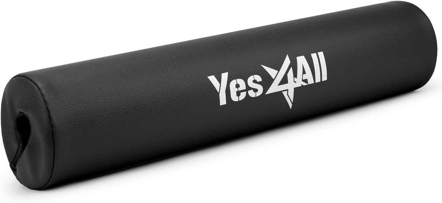 Yes4All Foam Bar Pad – Olympic Barbell Pad – Barbell Squat Pad – Barbell Neck Pad for Squats, Hip Thrusts – Weight Lifting Bar Pad (Black, Single) : Sports & Outdoors