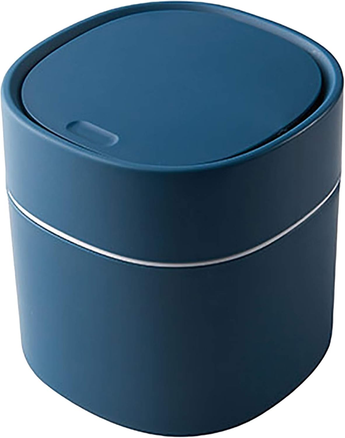 BELLE VOUS 2er Set Kleiner Abfalleimer Mit Deckel – 1,4L & 2,2L Für Schreibtisch, Küche & Co. – Eleganter Mini-Mülleimer