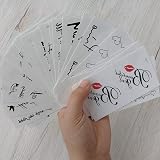 Yesallwas 30 Sheets Small Unisex Waterproof Long Lasting Temporary Tattoos Kids view 3
