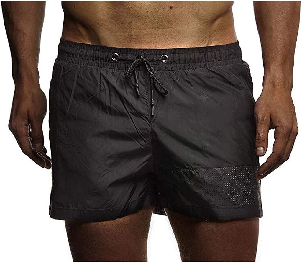 DIOMOR Classic 5" Inseam Drawstring Mesh Shorts for Men Outdoor Fitness Trunks Quick Dry Comfy