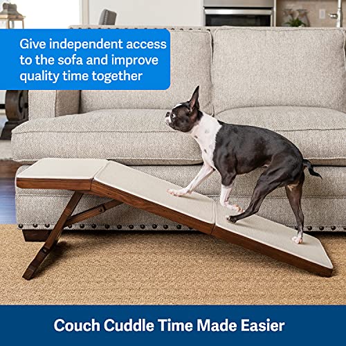 PetSafe CozyUp Dog Sofa Ramp Folding Wood Dog Ramp for Couches and