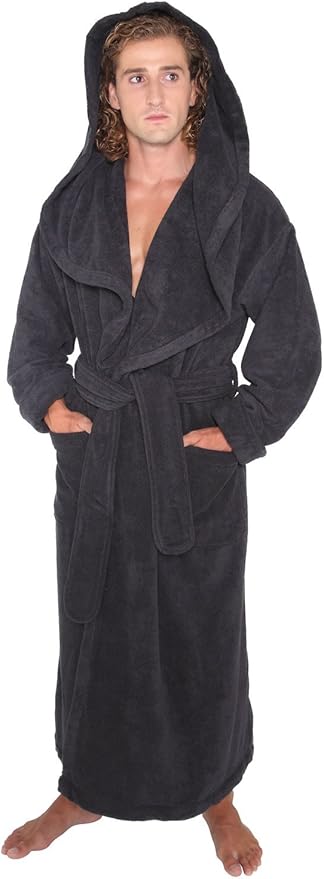 mens cotton bathrobe amazon
