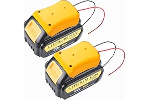 2 Packs Upgrade for DeWALT Battery Adapter Power Source Mount for Dewalt 20V Battery Adaptor Dock with Wires Battery Converte