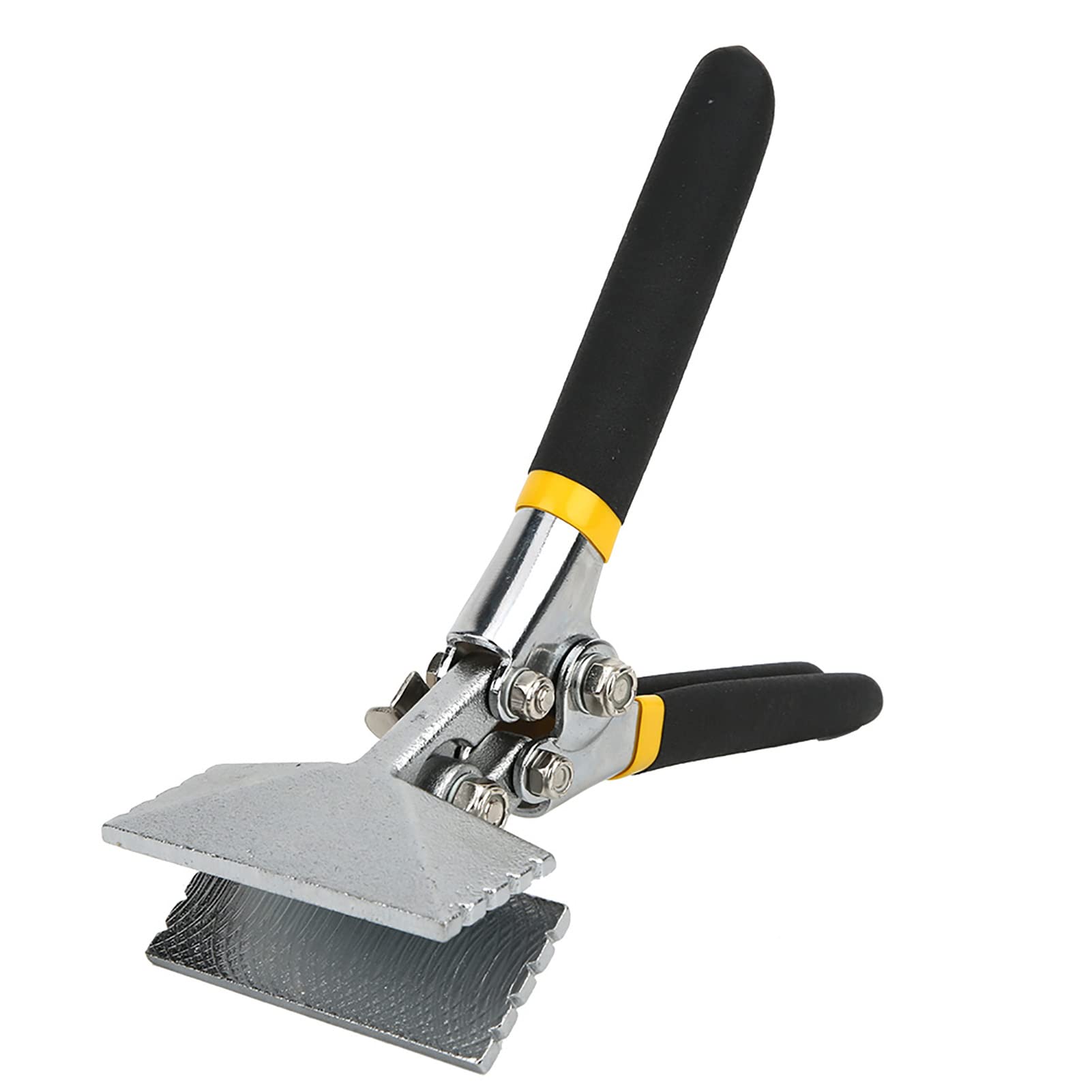 Metal Sheet Bending Pliers,Manual Sheet Metal Clamp Seamer,Non-Slip Handle Seaming Pliers,80mm / 3.15in(Straight)