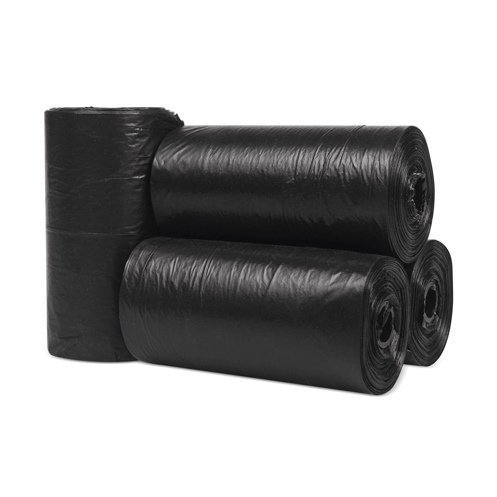 Pack of 80 Plastic Cat Litter Bags, Easy Resealable to Keep Clean, Pack of 80 Bags, Black