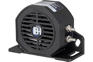 BANHAO Backup Alarm 112dB 12V-48V Universal Industrial Heavy-Duty Backup Reverse Warning Alarm with Beeper Tone for Truck Van Freight Car Lorry Heavy Vehicles