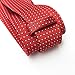 MENDENG Red Woven Jacquard Silk Men's Suits Ties Necktie