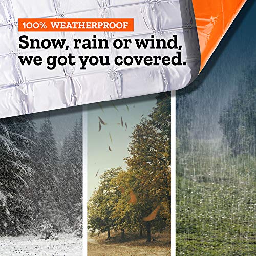 Emergency Blanket 4Pack Space Blankets Preserve up to 90 of Body Heat