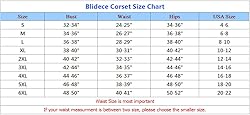 Blidece Womens Floral Pattern Lace Trim Corset Top