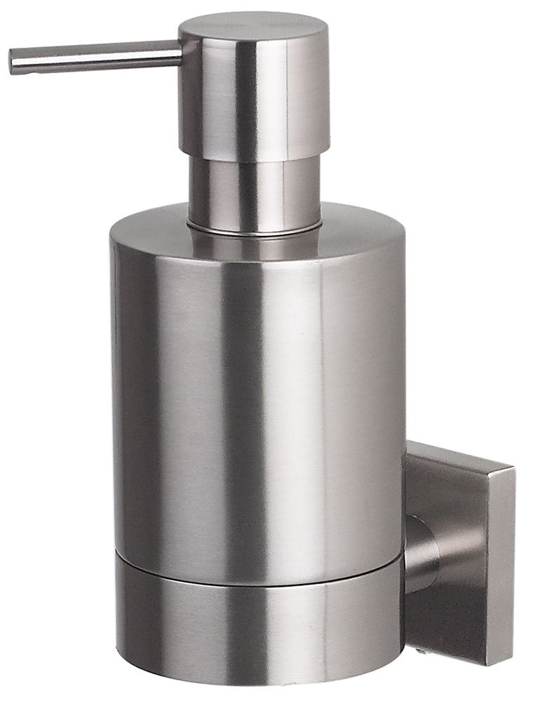 Spirella Nyo Collection Liquid Soap Dispenser with Stand 6.5 x 9.5 x 15, Stainless Steel, Chrome Matt 6.5 x 9.5 x 15