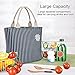 VARANO Insulated Lunch Bag Lunch Box for Women Reusable Lunch Tote Cooler Organizer Bag with Upgraded Leakproof Interior (Blue)