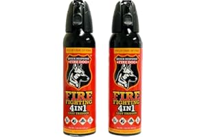 SMOKE DOCTOR 4-in-1 Mini Suppressant - Car Fire Suppressor for Auto-Mobile, Truck, Boat - Home Fire Suppressor for Kitchen - Small Fire Suppressor for Clothing, Batteries - Portable Fire Eliminator - 2 Pack